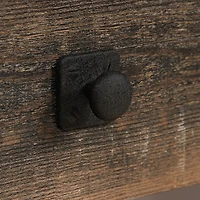 Sauder® Collection Steel River Bout de canapé, Finition Carbon Oak®, 423915