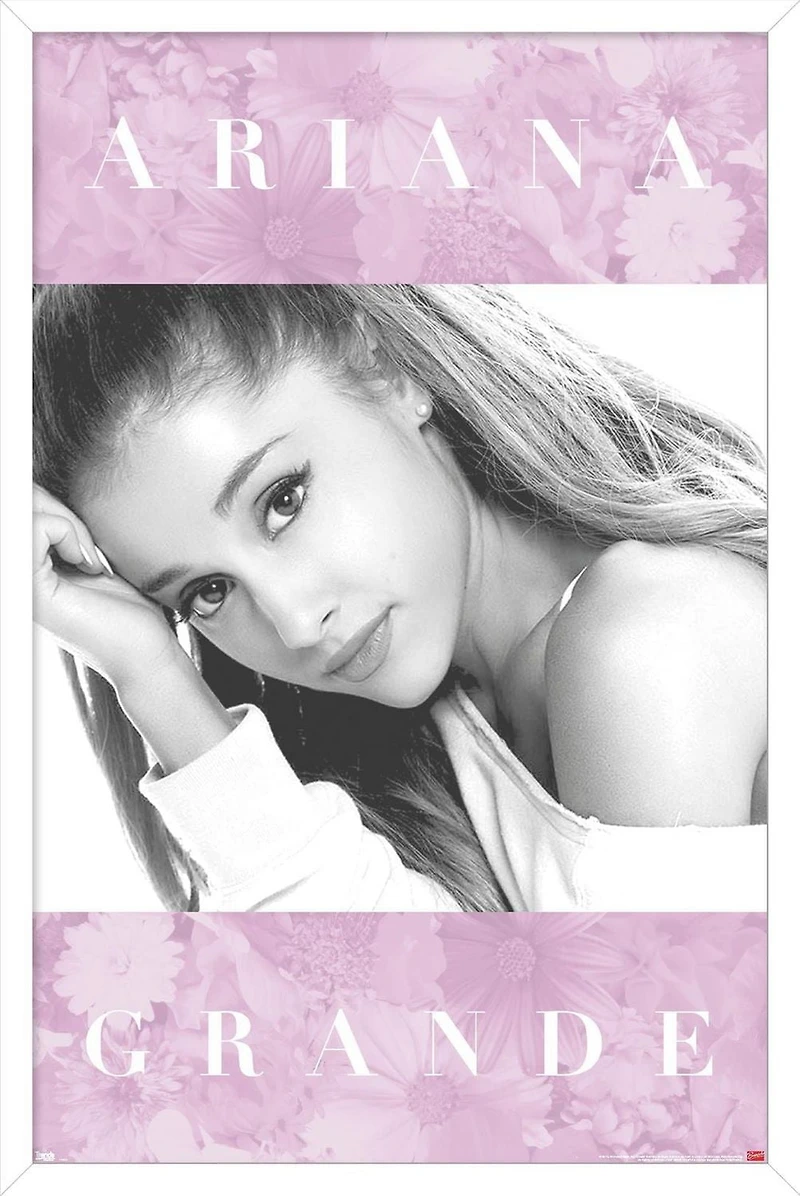 Ariana Grande - Floral Wall Poster