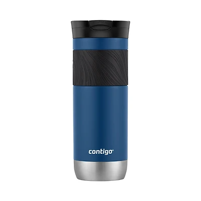 Tasse de voyage en acier inoxydable Contigo Byron 2.0 avec couvercle et poignée SNAPSEAL, 591 ml (20 oz), bleu maïs pâle 1 unité