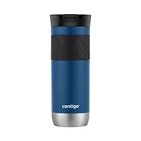 Tasse de voyage en acier inoxydable Contigo Byron 2.0 avec couvercle et poignée SNAPSEAL, 591 ml (20 oz), bleu maïs pâle 1 unité