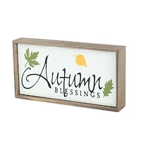 Tout pour Célébrer Bloc de bois décoratif en céramique de la moisson, automne