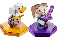 ​Mini-Figurines Boost ​Minecraft Earth, Coffret de 2, jouets avec puce NFC
