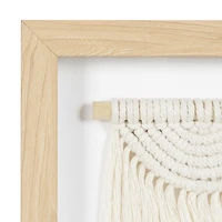 hometrends Woven Macrame Design 3 Framed Art