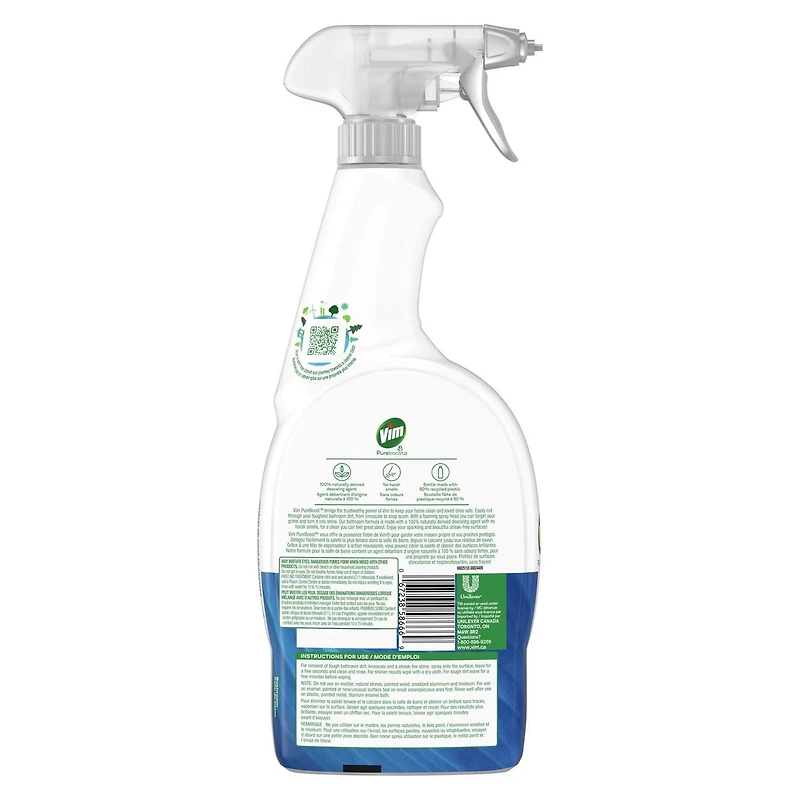 Vim Power & Shine Bathroom Spray Cleaner, 700 ml Spray Cleaner