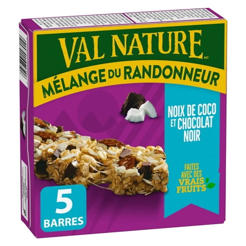 Nature Valley Chewy Trail Mix Granola Bars, Coconut Dark Chocolate, 5 ct, 160 g