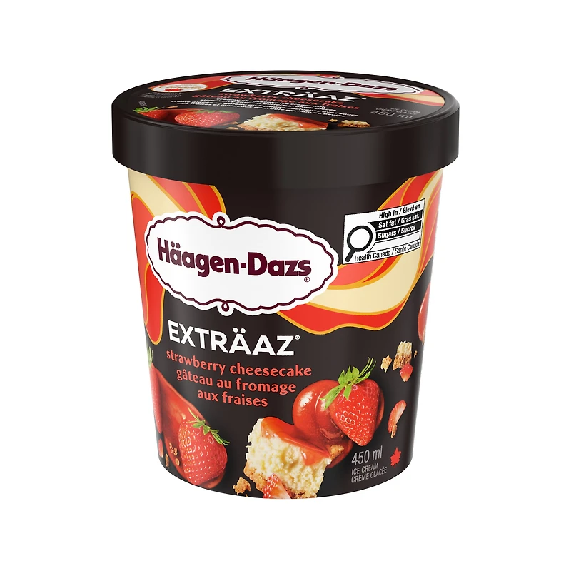 Extraz Strawberry Cheesecake Ice Cream, 450 mL
