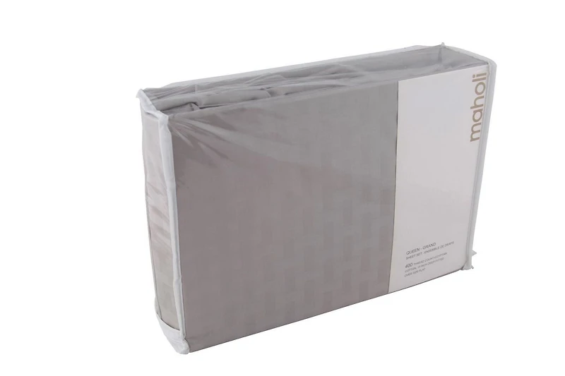 Ambassador Ensemble de draps en coton de 400 fils au pouce carré motif de bambou de Maholi