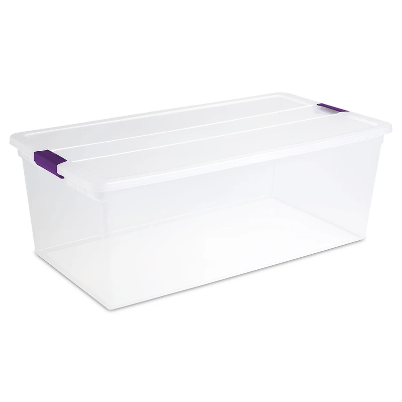 Sterilite 104 Liter ClearView™ Latch Wheeled Underbed Box
