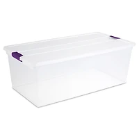 Sterilite 104 Liter ClearView™ Latch Wheeled Underbed Box