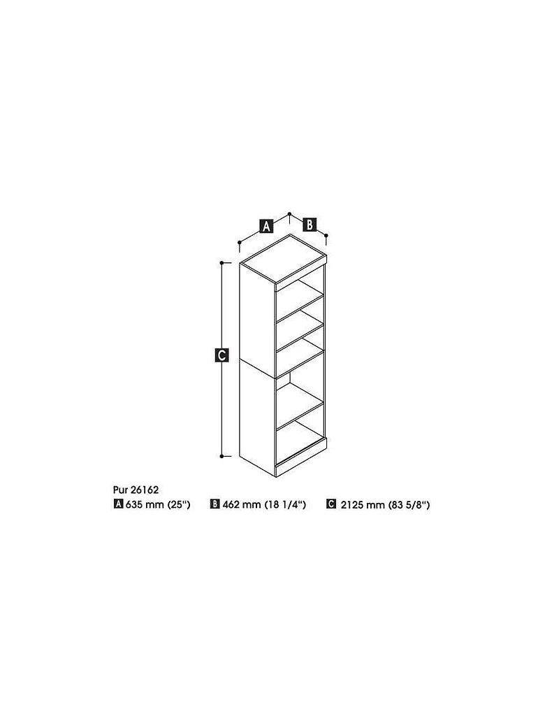 Pur by Bestar 25" Storage Unit