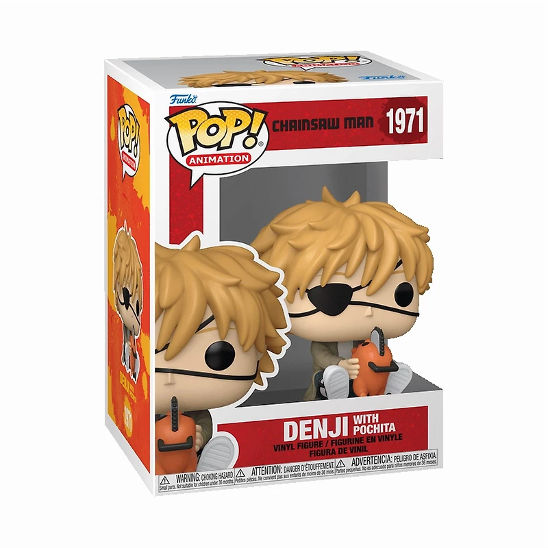 Funko Pop! Animation: Chainsaw Man - Denji with Pochita Vinyl Figure