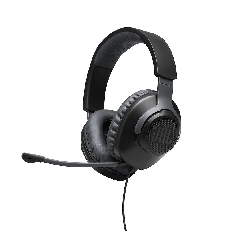 JBL Quantum 100 Wired Over-Ear Gaming Headset with a detachable mic