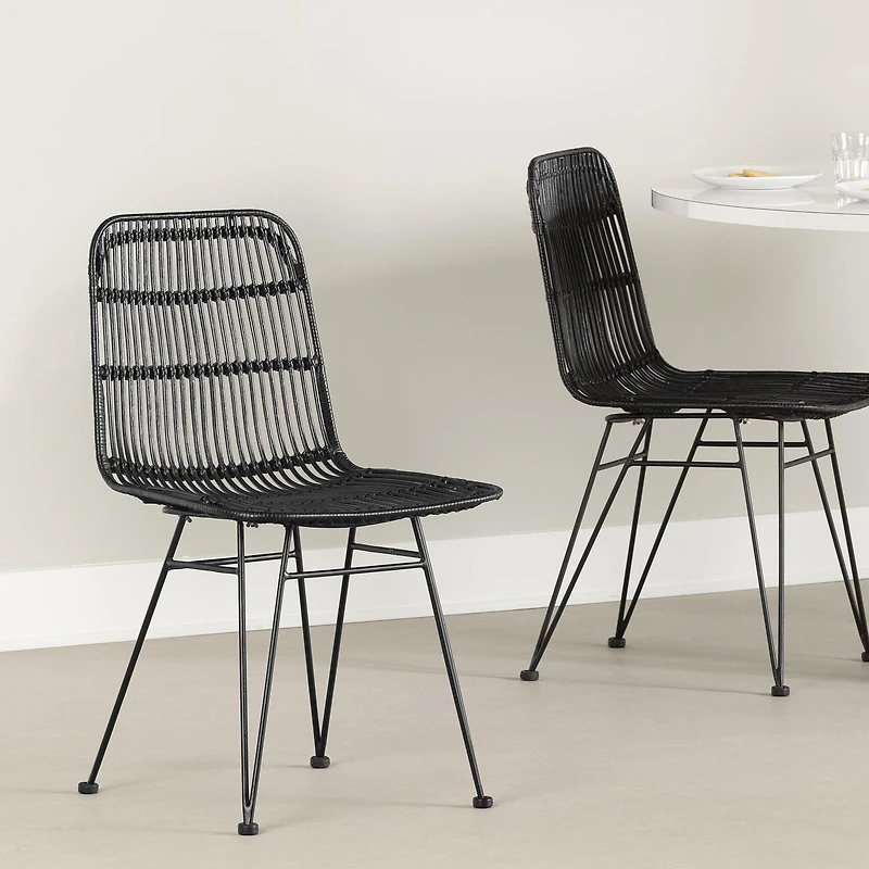 Rattan Dining Chair, Set of 2 from the collection Balka South Shore