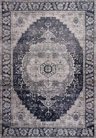 Tapis vieilli traditionnel vintage Rug Branch