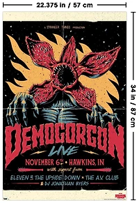 Netflix Stranger Things - Demogorgon Live Wall Poster, 22.375" x 34"