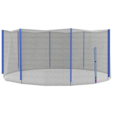 Soozier 14ft Trampoline Net Replacement with Zippered Entrance