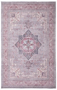 ECARPET Heriz Indoor Area Rug Flatweave Carpet for Living Room, Bedroom, Eco Friendly, Machine Washable