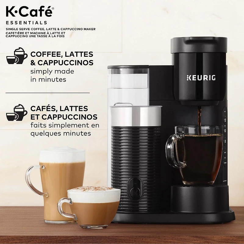 Keurig K-Café Essentials Coffee Maker with Milk Frother