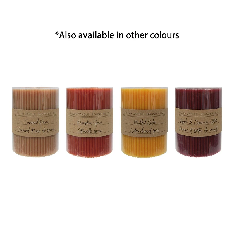 4" Bougie pilier - CIDRE CHAUD ÉPICÉ
