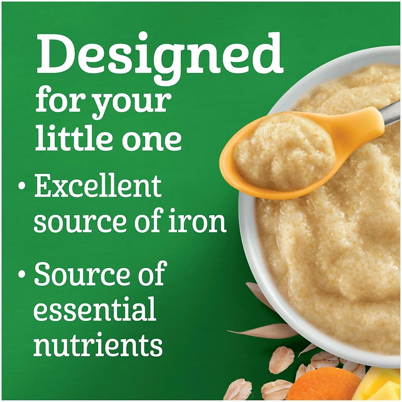 GERBER® Bio Blé et avoine ent. Mangue Carotte, cér. Bébés 208 g