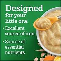 GERBER® Bio Blé et avoine ent. Mangue Carotte, cér. Bébés 208 g