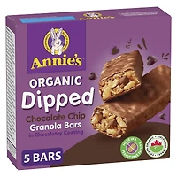 Annie's Biologique Enrobées aux brisures de Chocolat Barres granola 130g
