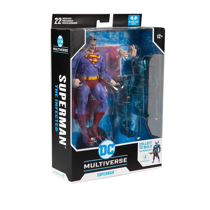 McFarlane Toys - DC Multiverse - Superman (The Infected) Action Figure with Build-A Parts for 'The Merciless' Figure