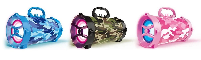 Boombox portable Art + Sound, camouflage bleu