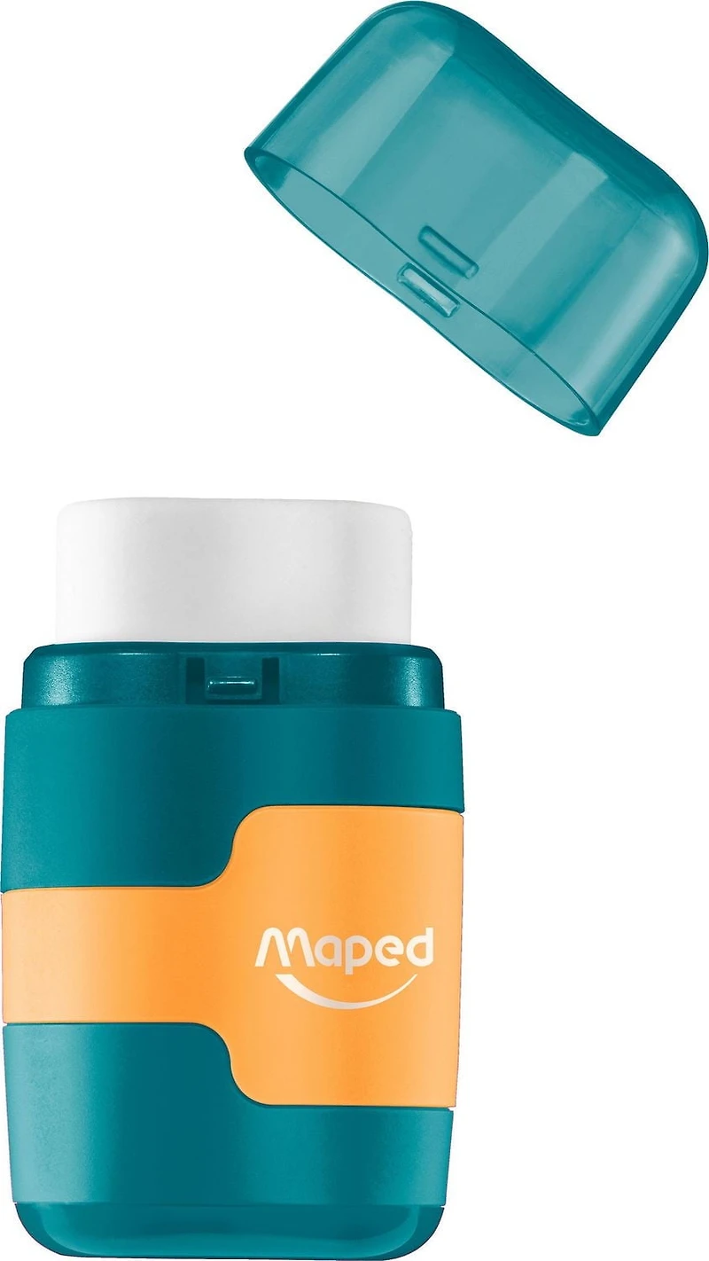 Maped - Connect 2 in 1 Sharpener 2 holes / Eraser with one eraser refill, Sharpener / Eraser