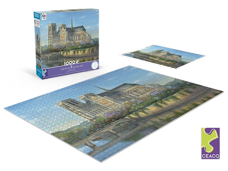 Puzzle Ceaco 1000 pièces "Notre Dame" par Thomas Kinkade
