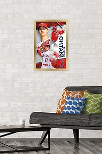 MLB Los Angeles Angels - Shohei Ohtani 18 Wall Poster, 22.375" x 34" Framed