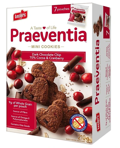 Chocolat Noir Canneberges 7 sachets / 210g