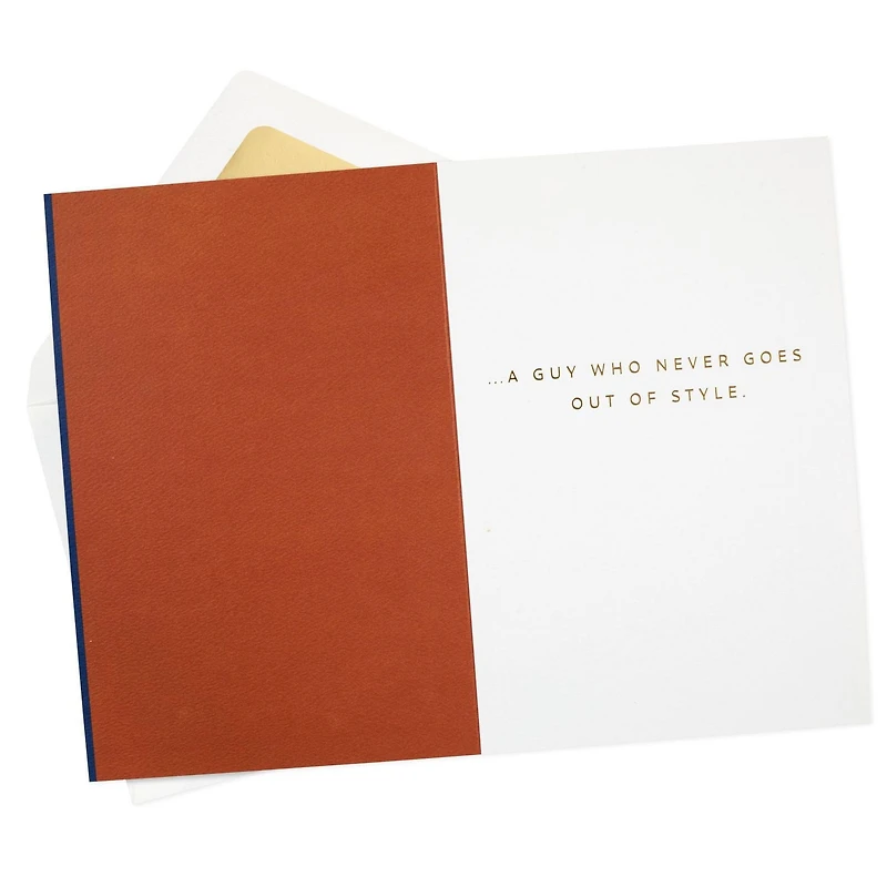 Hallmark Signature Birthday Card for Him, Father's Day Card, Congratulations Card (Whiskey Glasses Cheers to You)