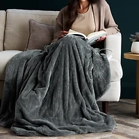 Couverture chauffante électrique Sunbeam Arctic Plush Eco, 4 réglages de chaleur, arrêt automatique, 50 x 60 po