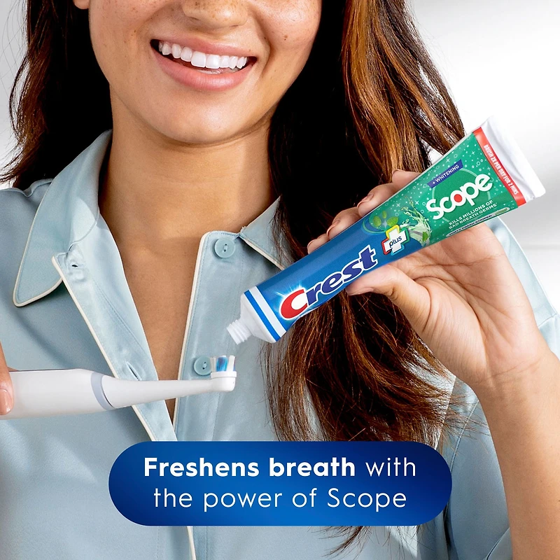 Crest Complete Whitening Plus Scope Minty Fresh Toothpaste, 120 mL