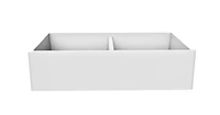 American Imaginations 30-in. W CSA Approved White Granite Composite Kitchen Sink With 1 Bowl AI