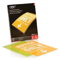 GBC® UltraClear™ Thermal Laminating Pouch, Letter, 3mil, 100 pack
