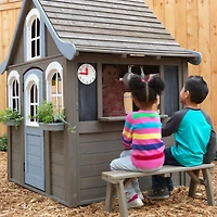 KidKraft Forestview II Wooden Playhouse with EZ Kraft Assembly™
