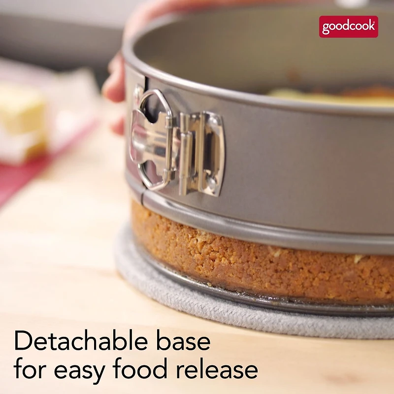 GoodCook Everyday Nonstick Steel Springform Pan, 9 inch Gray, Goodcook Everyday 9" Springfoam Pan