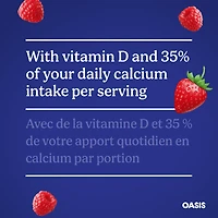 Strawberry Raspberry Drink with Calcium