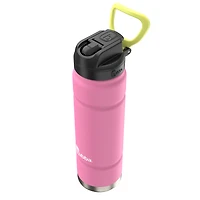 Bouteille d'eau bubba Trailblazer, acier inoxydable, isolation sous vide, 709 mL (40 oz), couvercle avec paille, azalée