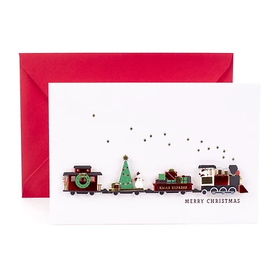 Carte de Noël Hallmark Signature (train de Noël)