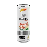 Boisson énergisante Celsius Tropical Vibe 355mL, Canette Celsius Tropical Vibe 355 mL