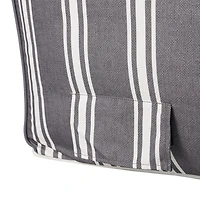 Chaise Gonflable Hometrends - bande grise