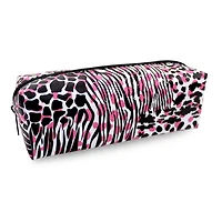 Pen+Gear Étui à crayons à motifs d’animaux mixtes en rose, noir et blanc