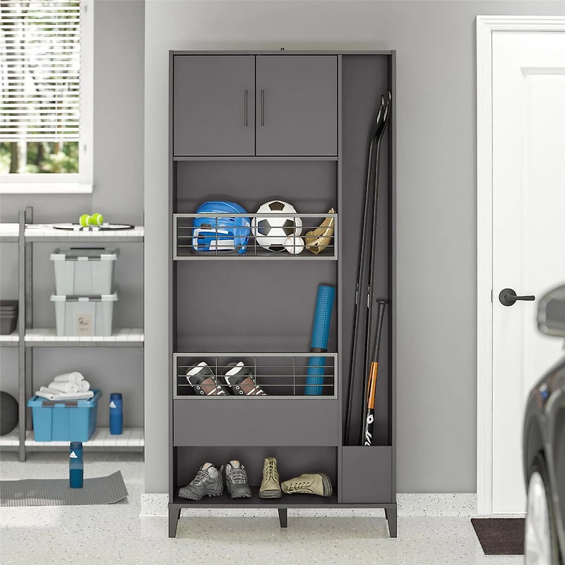 Meuble de rangement pour articles de sport Flex de Systembuild Evolution, blanc