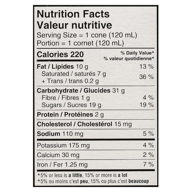 Chapman's Super Cone Twister - Crème glacée à la vanille et au chocolat avec un centre au caramel salé dans une carton CHAP SALTY CAR TWISTER