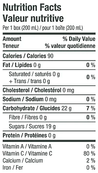 Jus de pomme raisin Great Value 8x200ml