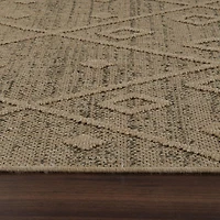 Tapis d'interieur exterieur abstrait Rug Branch Hogar, marron beige, bohème - Salon, chambre, salle a manger et cuisine