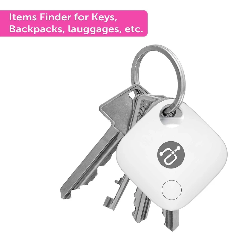 Aluratek Track Tag Tracker with Apple Find My (IOS Only)-5 Pack